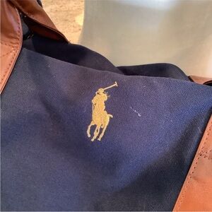 Polo by Ralph Lauren Blue Tote with Leather Straps